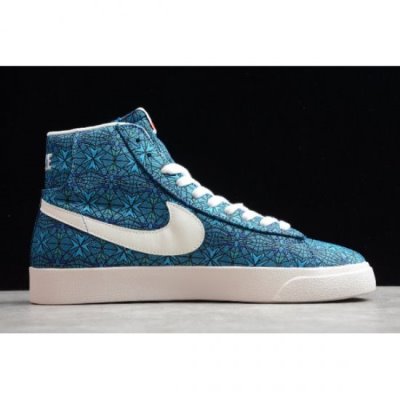 Nike Bayan Blazer Mid Qs Stained Glass Mavi Kaykay Ayakkabı Türkiye - I7C1XW5E